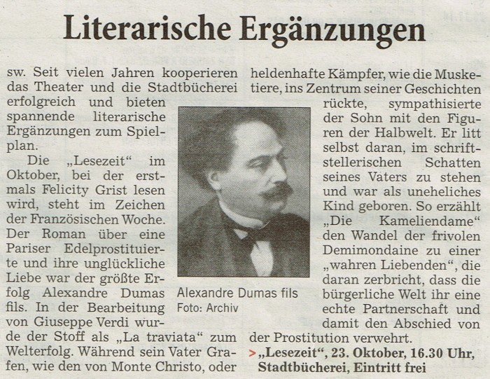 Literarische Ergänzungen
